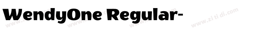 WendyOne Regular字体转换